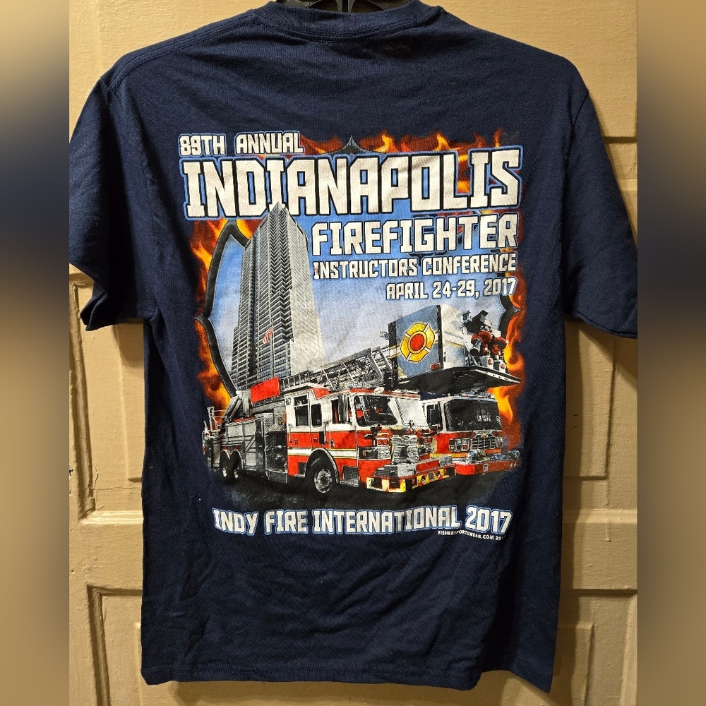 89th Annual Indianapolis Firefighter Convention April 2017 Short Sleeve Tshirt - Picture 5 of 5